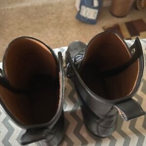 Fyre Leather Combat boots